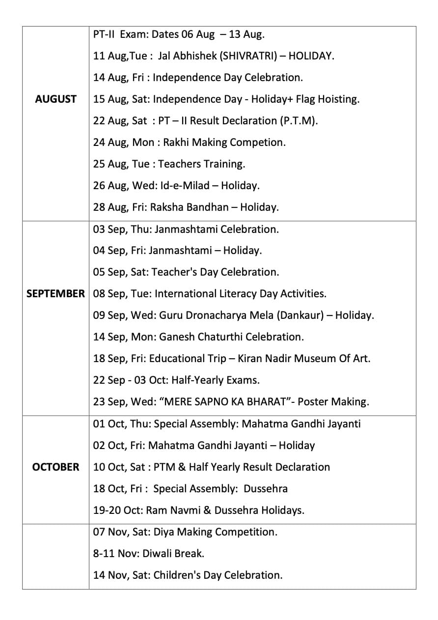 Yearly Planner (August β October 2026)
